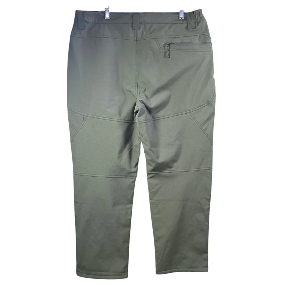 Free Soldier Tactical Softshell Pants Mens 40 Olive Green Fleece Lined Hiking